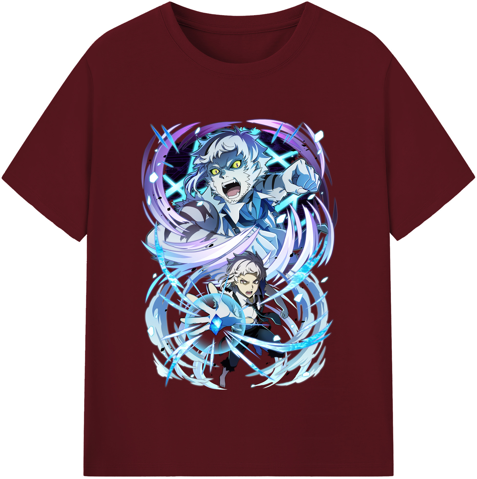 （画像用） 文豪ストレイドッグス Bungo Stray Dogs 綿100％半袖Tシャツ（フロントプリント）